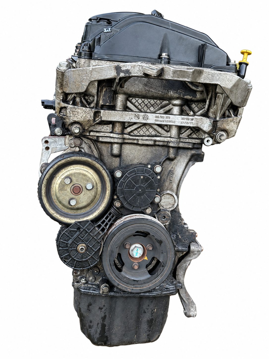 2012 to 2014 Mini Cooper Countryman 1.6L Turbocharged Inline 4 Cylinder Engine Assembly Complete with Cylinder Head Oil Pan Timing Cover (2012 donor, unit 5G)