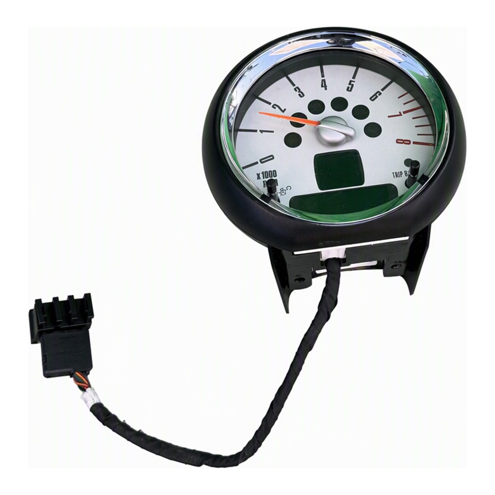 2012 to 2014 Mini Cooper Countryman Instrument Cluster Tachometer Analog and Digital with Chromed Style and OEM Number 9 275 (2012 donor, unit 1G)