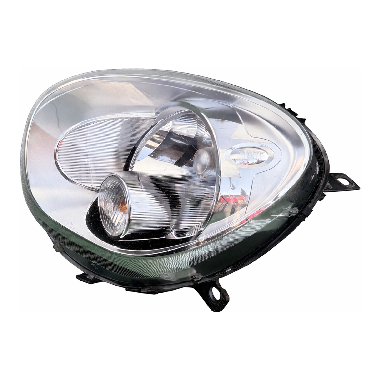 2012 2016 Mini Cooper Countryman R60 Headlamp Assembly Pair and Halogen Polished OEM Left & Right Pair 980103802704120142 (2012 donor, unit 1K)