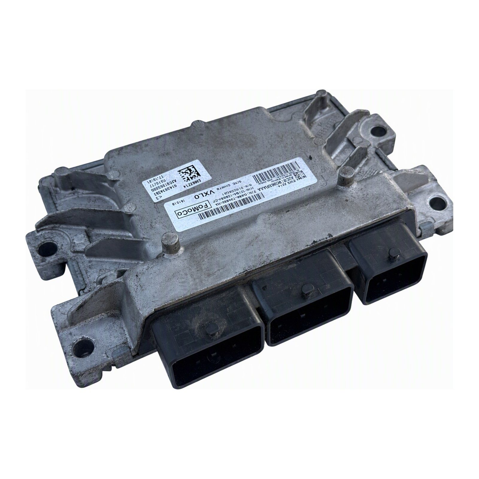 2016 to 2018 Ford Fiesta Engine Control Module ECM Part Number GA6A-12A650-HA Aluminum Material 90K Miles Used (2016 donor, unit A8)