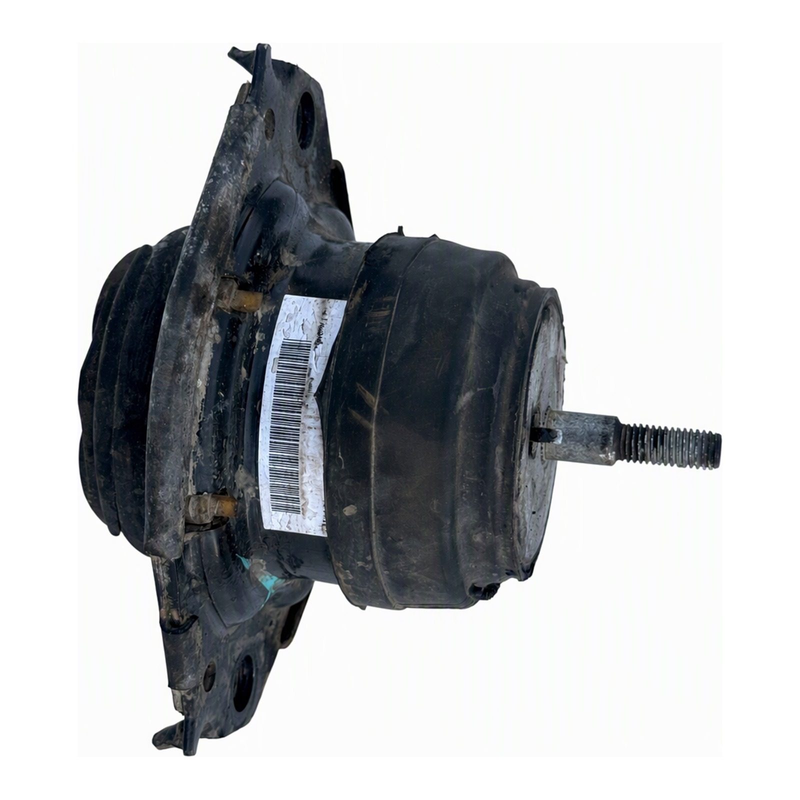 2011 to 2019 Ford Fiesta Engine Mount 1.6L Used 90K Miles Bolt-On Steel and Rubber with Rust and Torn Condition Notes (2016 donor, unit A1)
