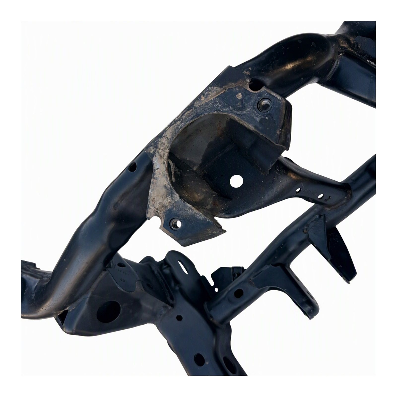 2011 to 2022 Jeep Grand Cherokee Front and Dodge Durango Front Subframe Assembly Bolt-On Weld-On Metal Black Paint OEM 3395AH091 (2015 donor, unit AG)