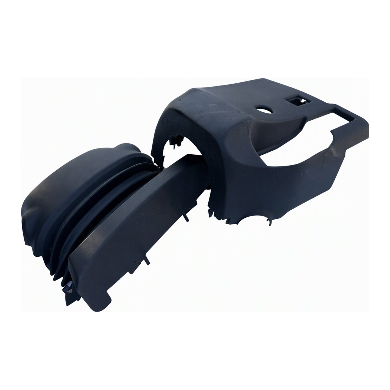 2011 to 2019 Ford Fiesta Steering Column Cover Set Interior Trim Black Plastic Matte AE83-3530-AE58B with Clips Durable Easy Installation (2016 donor, unit 98)
