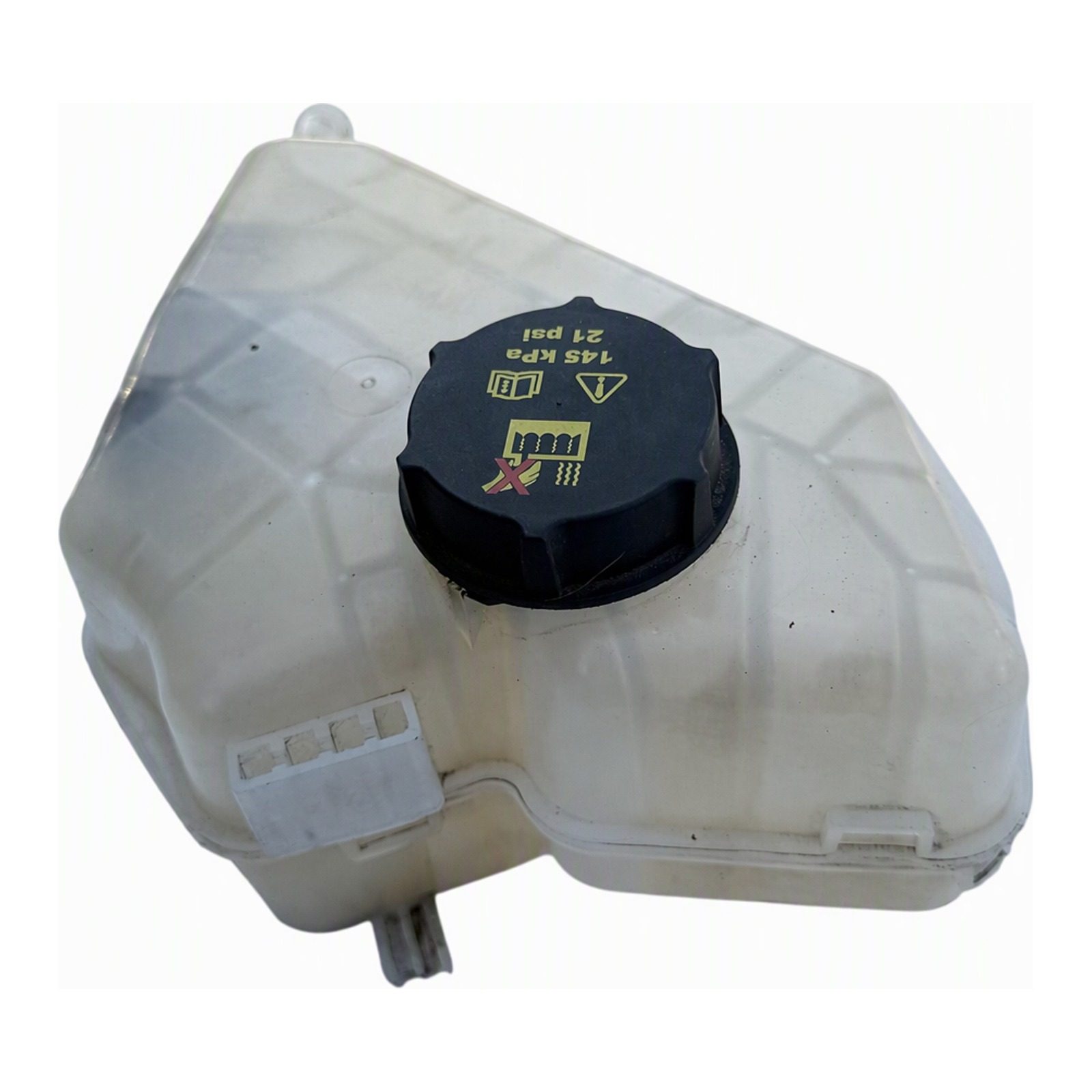 2011 to 2022 Ford EcoSport and Fiesta Coolant Expansion Tank with Cap Bolt-On Plastic OEM DG93-8101-AA (2016 donor, unit 99)