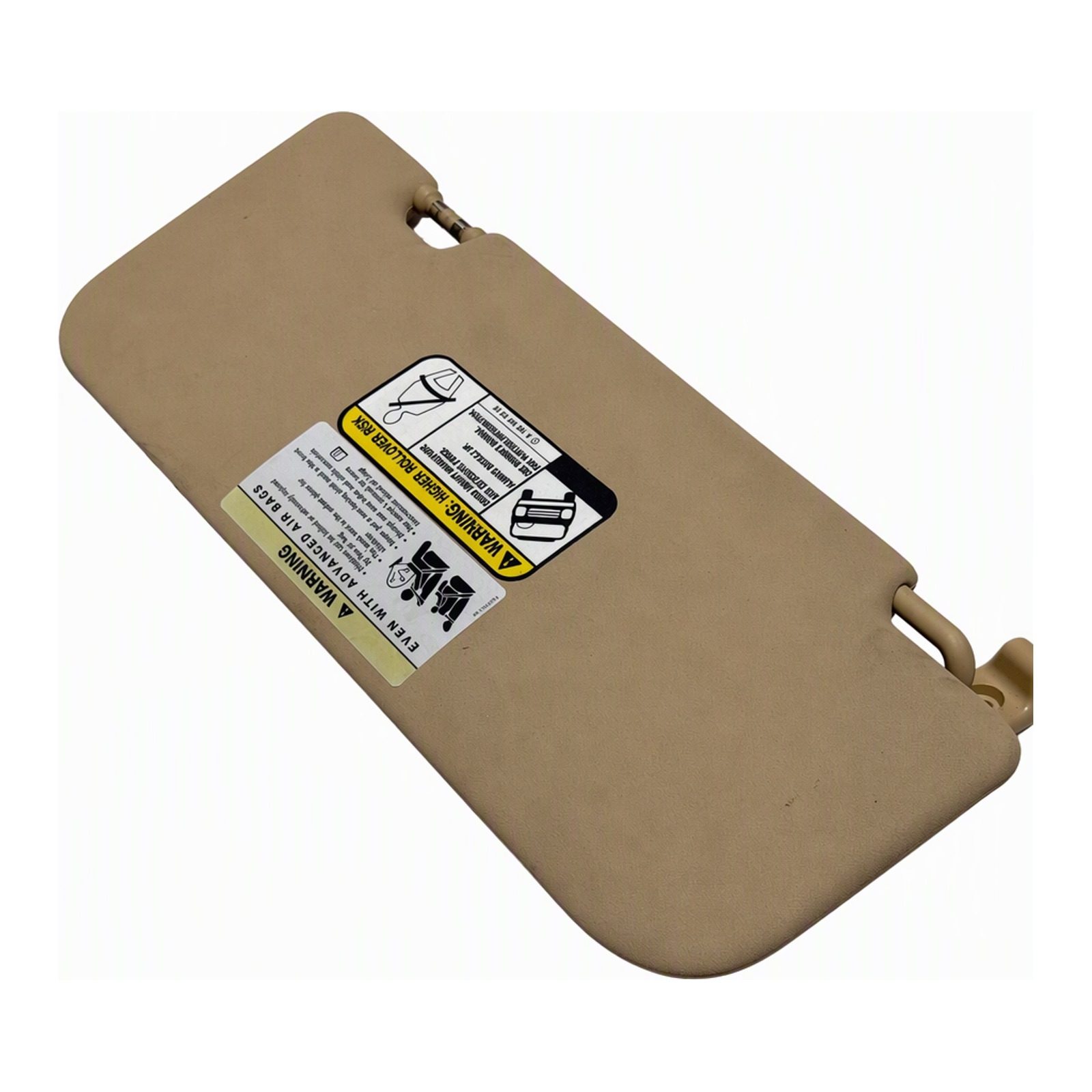 2009 Mercedes-Benz Gl-Class Beige Sun Visor With Vanity Mirror Front Left Minor Surface Wear Plastic Vinyl Made In Germany (2009 donor, unit 9O)