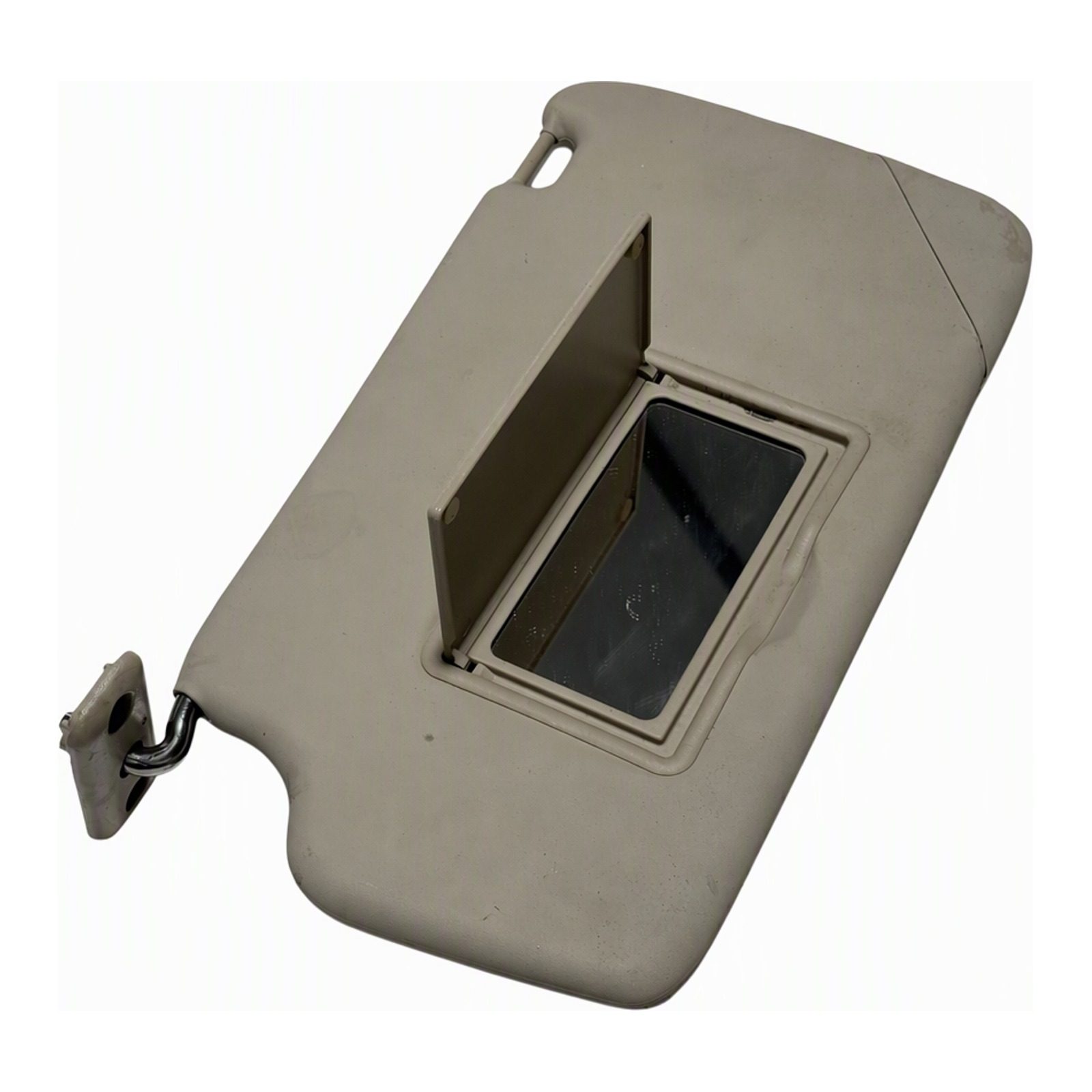 Ford Fiesta Sun Visor Beige Cracked with Mirror Lights and Airbag Warning Label 2011 to 2019 (2016 donor, unit 9N)