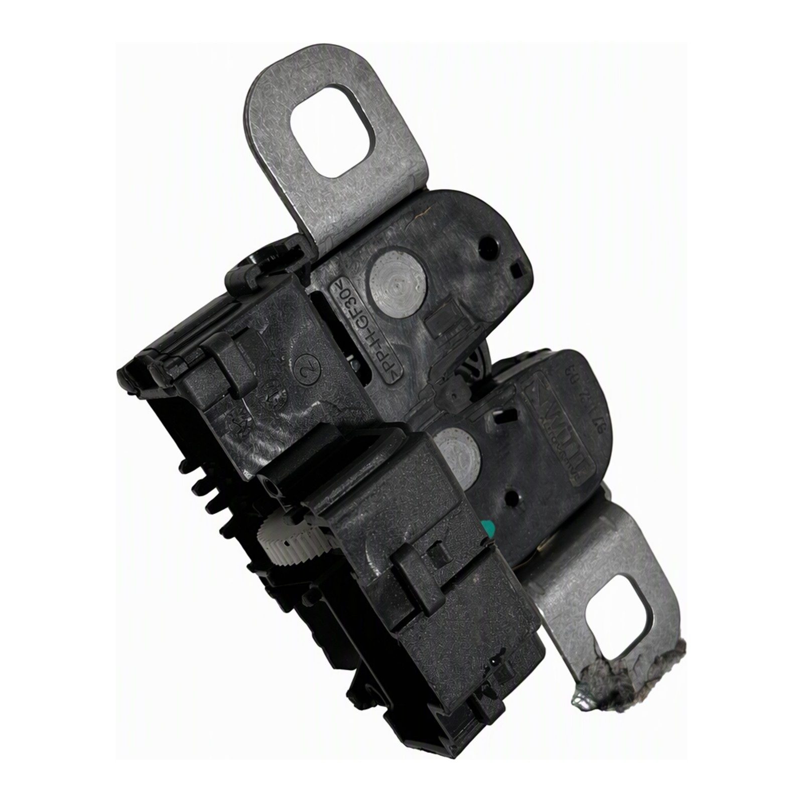 2012-2016 Mini Cooper Countryman Hood Latch Assembly Set Hatch Latch Black Painted Bolt-On ABS Steel (2012 donor, unit 93)