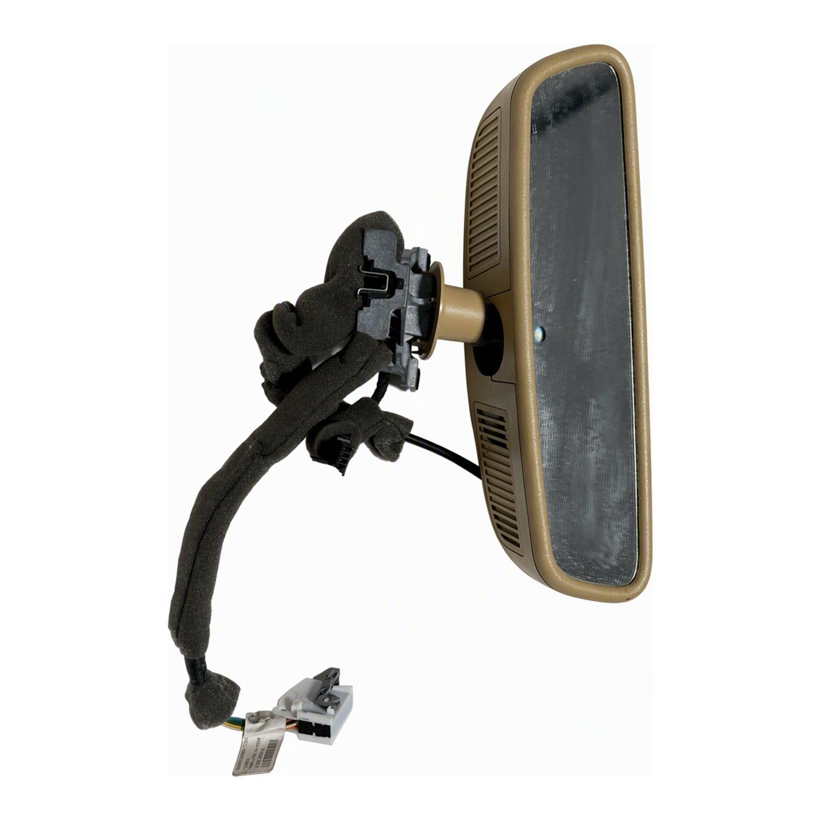 2009 Mercedes-Benz Gl-Class Interior Rearview Mirror Assembly Beige Textured Finish Automatic Dimming with Wiring Harness OEM 8K67 (2009 donor, unit 91)