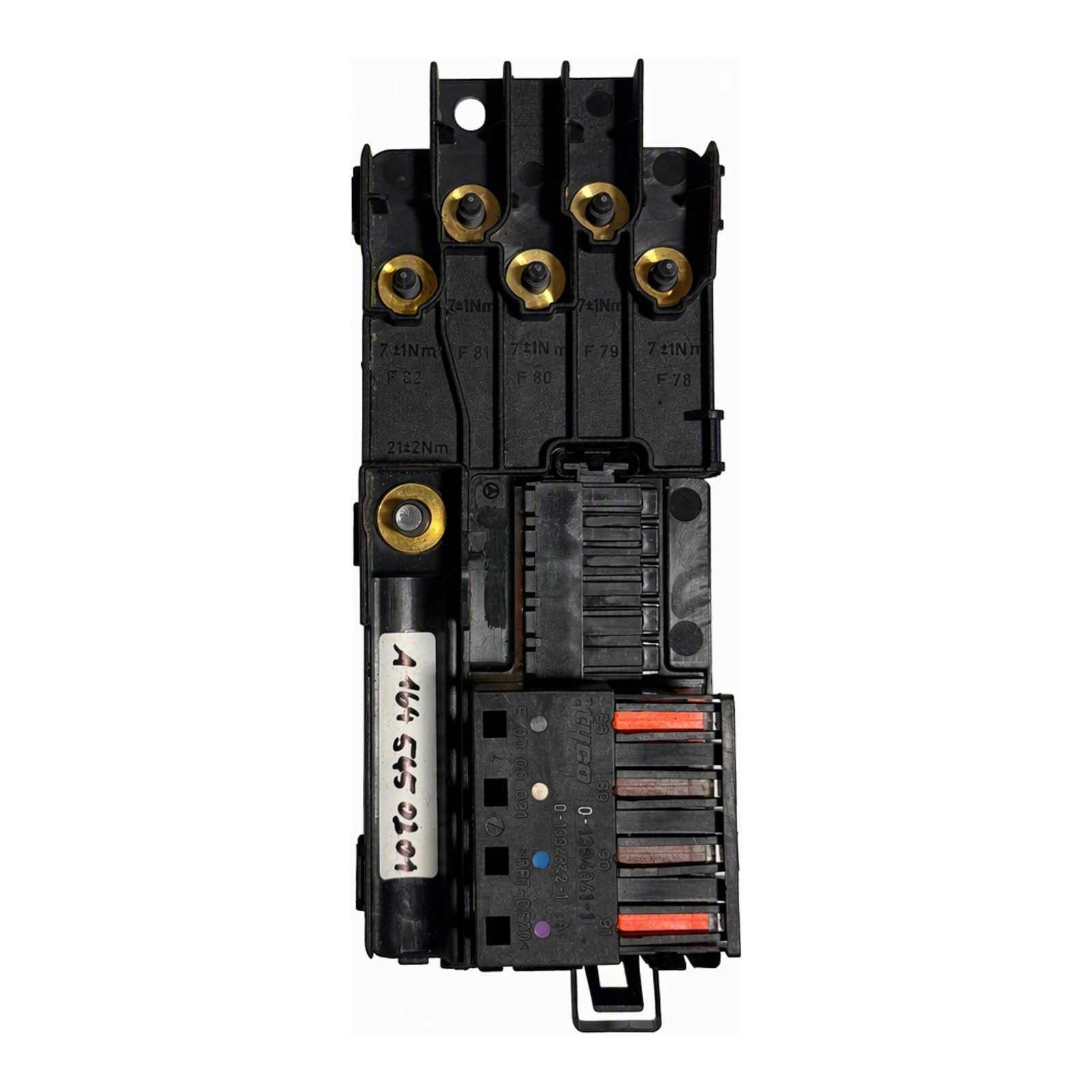 2009 Mercedes-Benz GL-Class Fuse Box Assembly Painted Plastic Metal with Tyco Connectors OEM A 164 545 01 01 (2009 donor, unit 8Y)