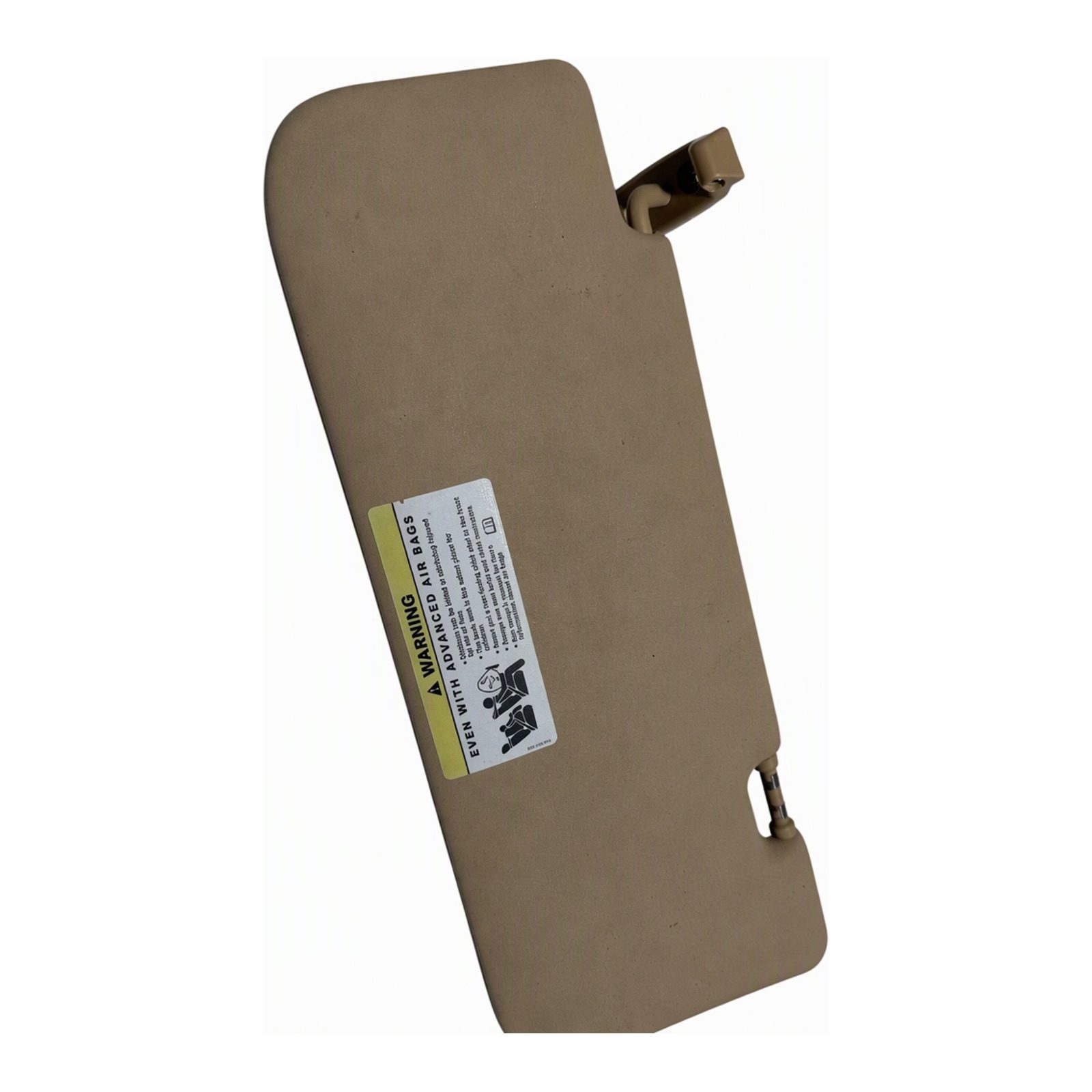 2009 Mercedes-Benz Gl-Class Beige Sun Visor With Mirror Airbag Label Left Torn Broken Minor Dirt Marks Plastic Cloth Germany (2009 donor, unit 9I)