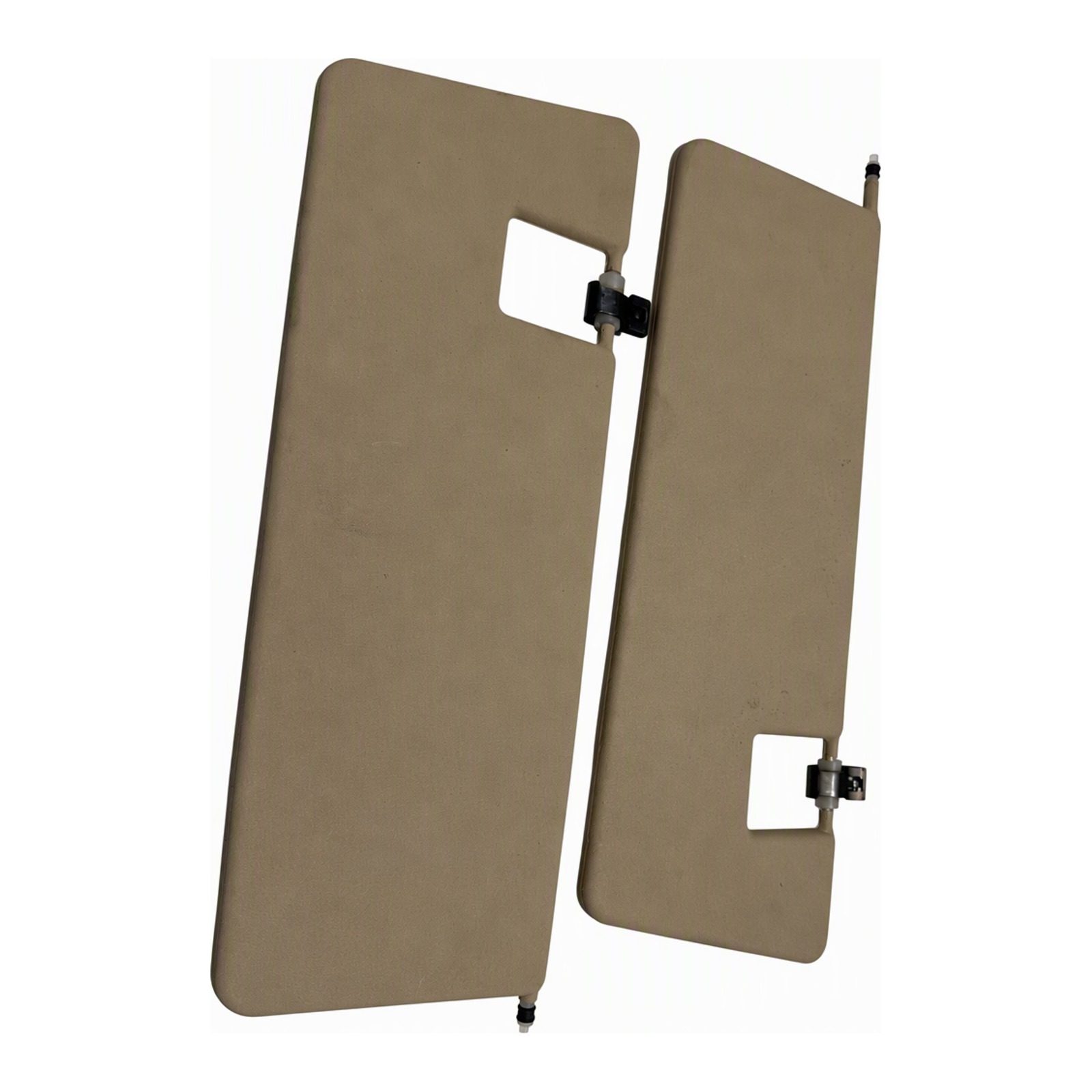 2009 Mercedes-Benz Gl-Class Sun Visor Pair Left & Right Pair in Beige with Anti-glare Blocker Plastic and Vinyl Material (2009 donor, unit 8S)