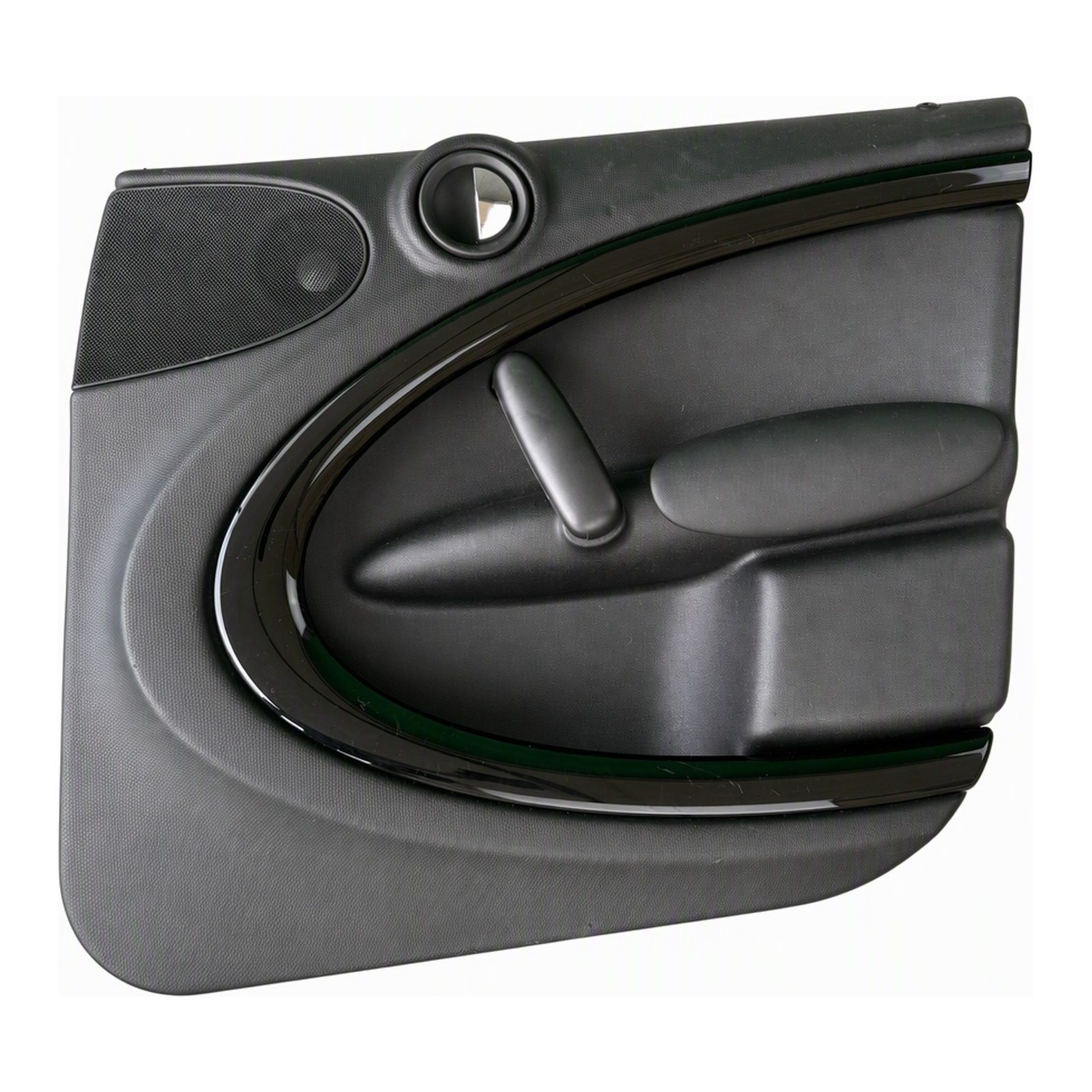 2011 to 2016 Mini Cooper Countryman Interior Door Panel Pair Front Front Black Plastic with OEM Numbers 51. 006 Left & Right Pair (2012 donor, unit 1S)