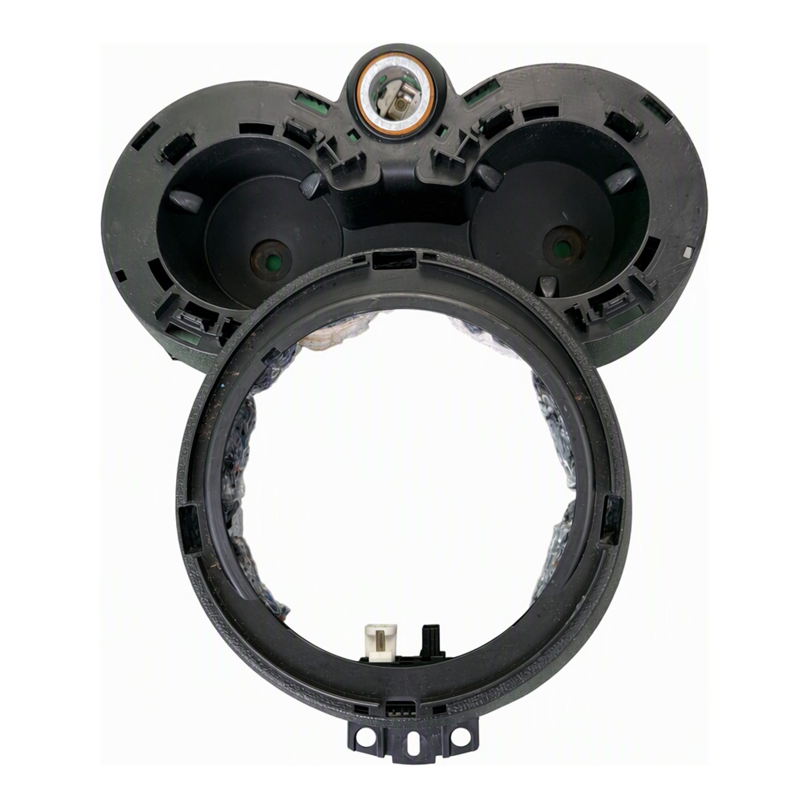 2011 to 2016 Mini Cooper Countryman and Paceman Mini Instrument Cluster Housing Black Plastic OEM Part 62109126994 (2012 donor, unit 2F)