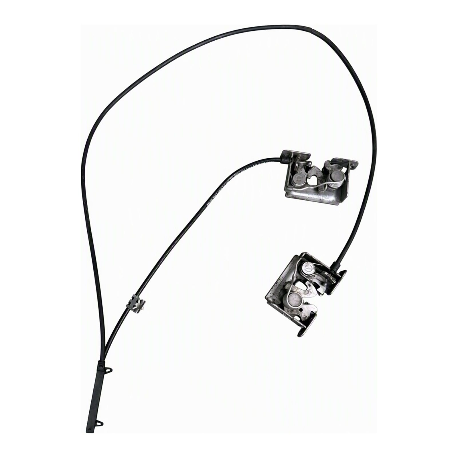 2011 to 2016 Mini Cooper Countryman and Paceman Hood Release Cable Assembly with Dual Latch Painted Finish OEM 9801597 (2012 donor, unit 5D)