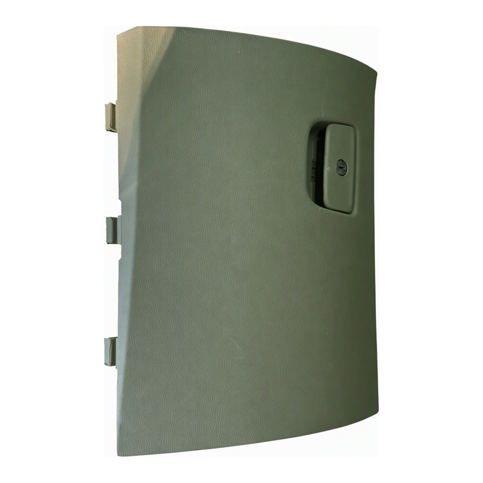 2015 to 2022 Jeep Grand Cherokee Glove Box Door with Lock Cylinder and Mounting Hardware Gray 1UY48DX9AC (2015 donor, unit 53)