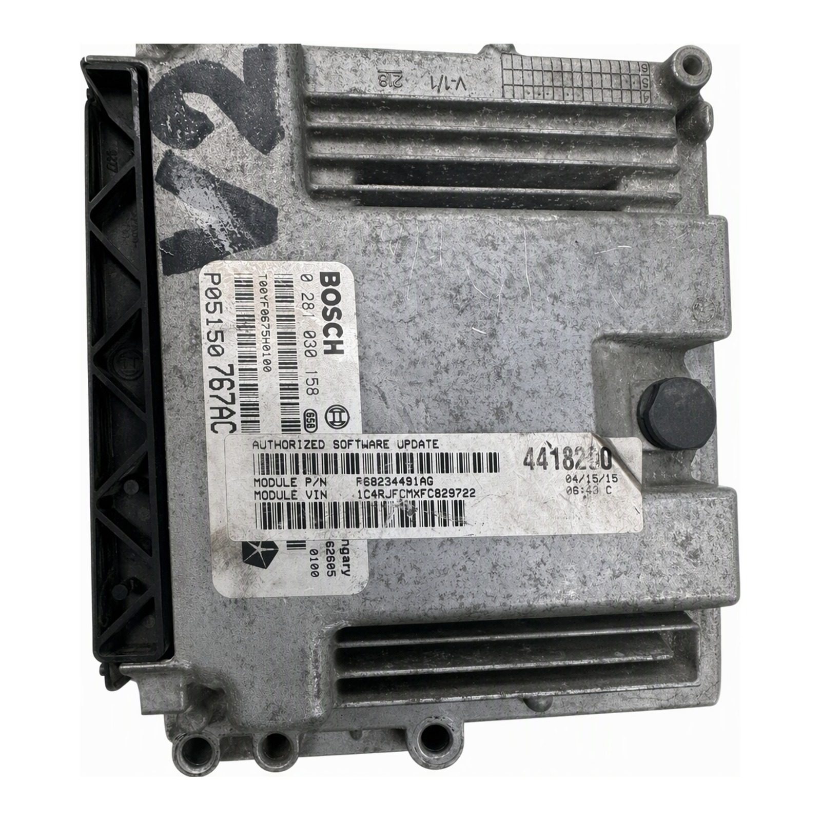 Engine Control Module Bosch For 2014 2022 Jeep Grand Cherokee WK2 3.0L CRD Diesel P05150767AC (2015 donor, unit 4J)
