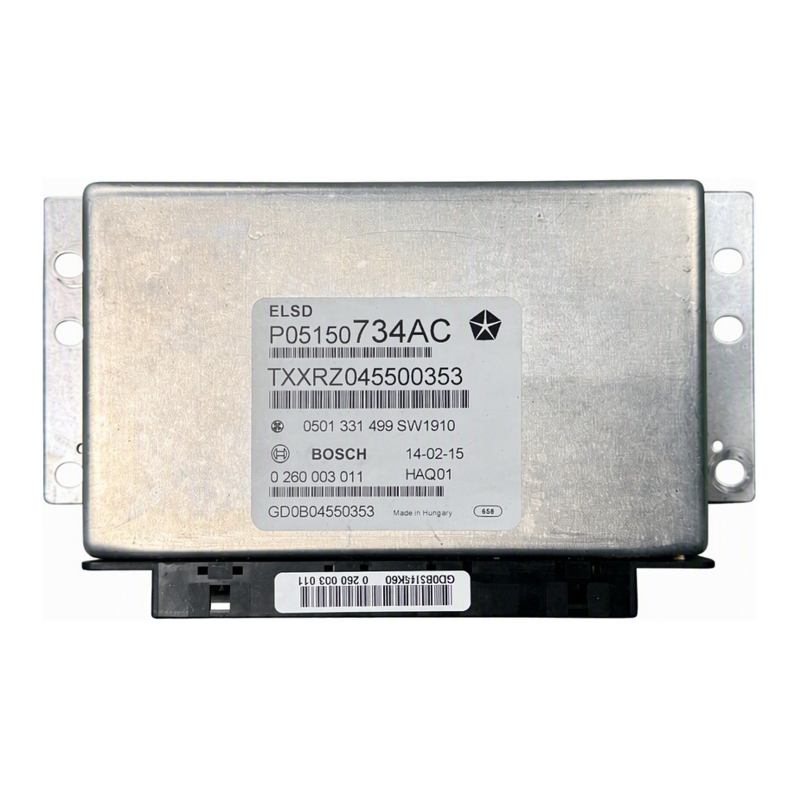 2011-2022 Jeep Grand Cherokee Engine Control Module Bosch OEM Featuring Easy Installation and Fast Microprocessor P05150734AC (2015 donor, unit 4D)