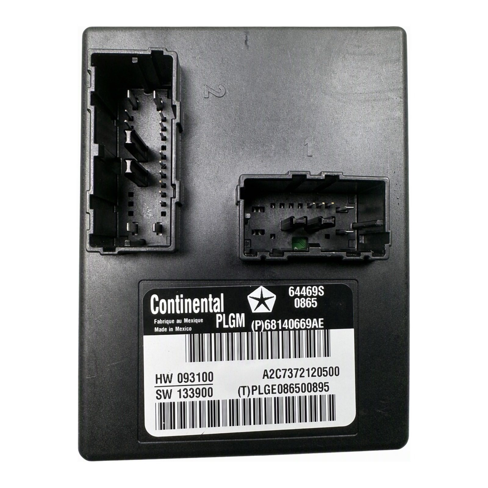 2014 to 2022 Jeep Grand Cherokee Body Control Module Female Connector Pin Bolt On Part 68140669AE (2015 donor, unit 4C)