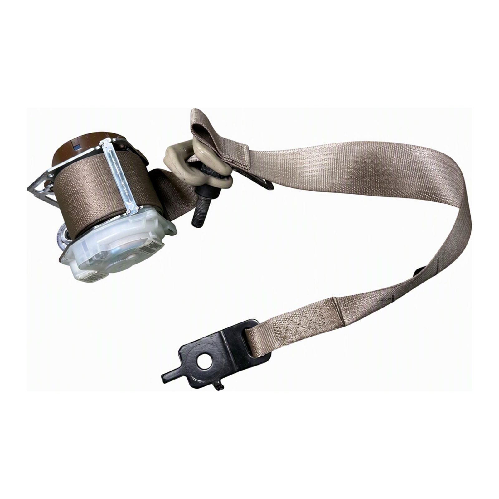 2011-2022 Jeep Grand Cherokee Seat Belt Retractor with Pyrotechnic Pretensioner Assembly Beige OEM 2456428 (2015 donor, unit 4E)