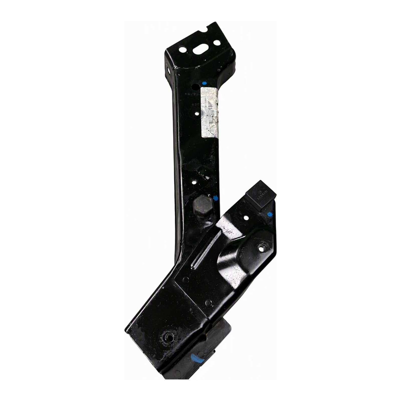 2014 to 2022 Jeep Grand Cherokee WK2 Overland Front Bumper Bracket Painted Black Alloy Steel with Bolts OEM Left & Right Pair 52127-0D010 (2015 donor, unit 43)