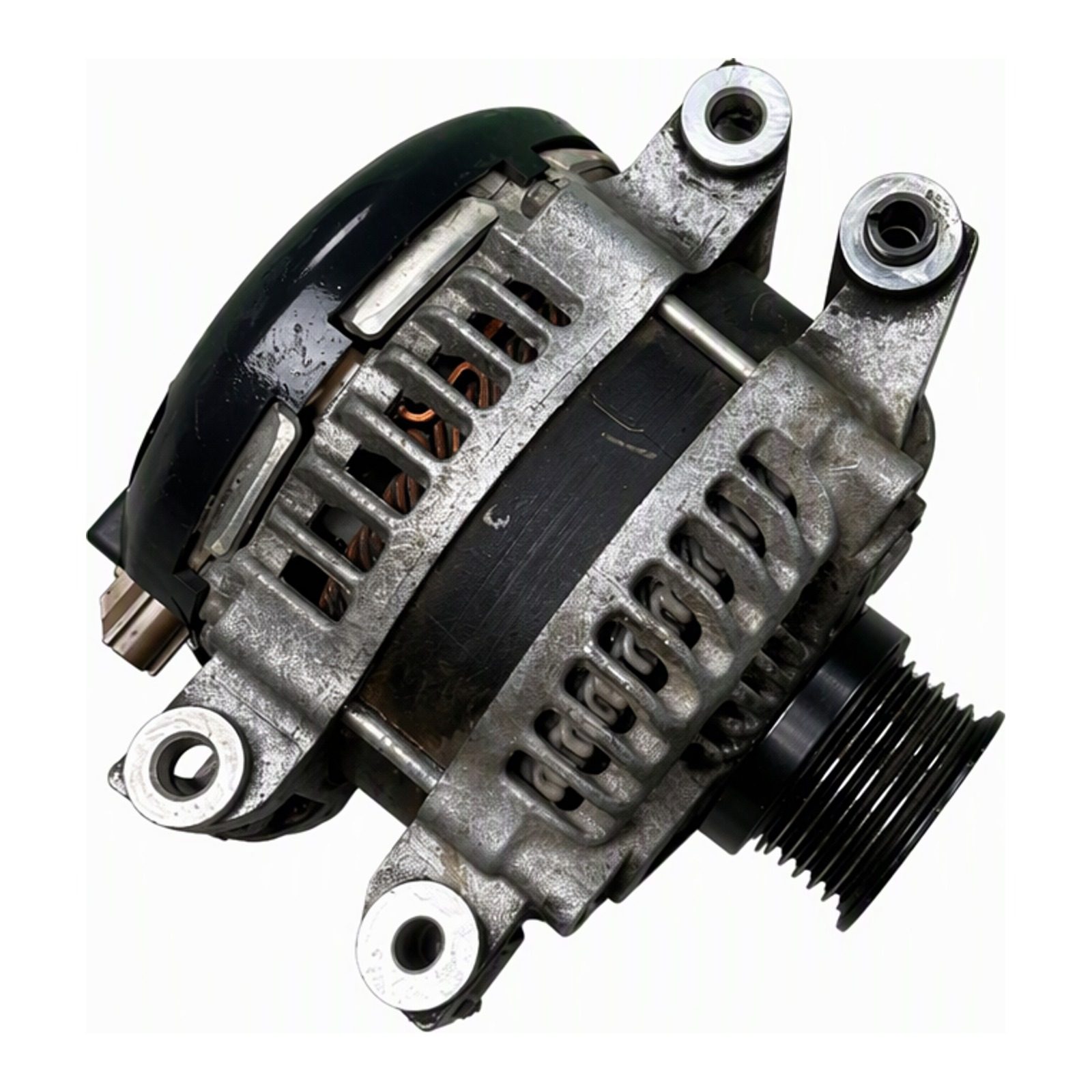 2014 2018 Jeep Grand Cherokee Alternator By Denso 12V 90A Clockwise Rotation Pulley Included Japan OEM Part 04801835 (2015 donor, unit W)