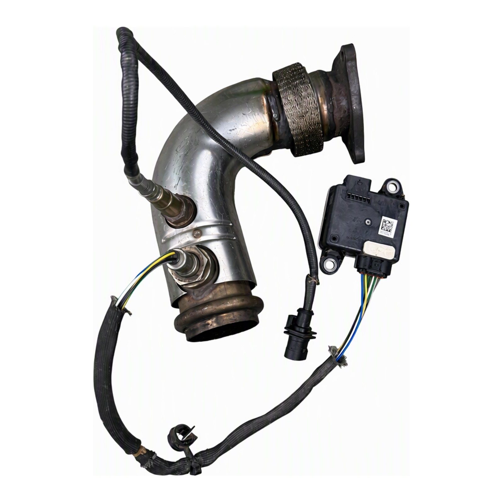 2011 to 2022 Jeep Grand Cherokee 3.0L EcoDiesel Exhaust Gas Recirculation EGR Pipe Assembly with Dual EGR Sensors Wiring Harness and (2015 donor, unit 3A)