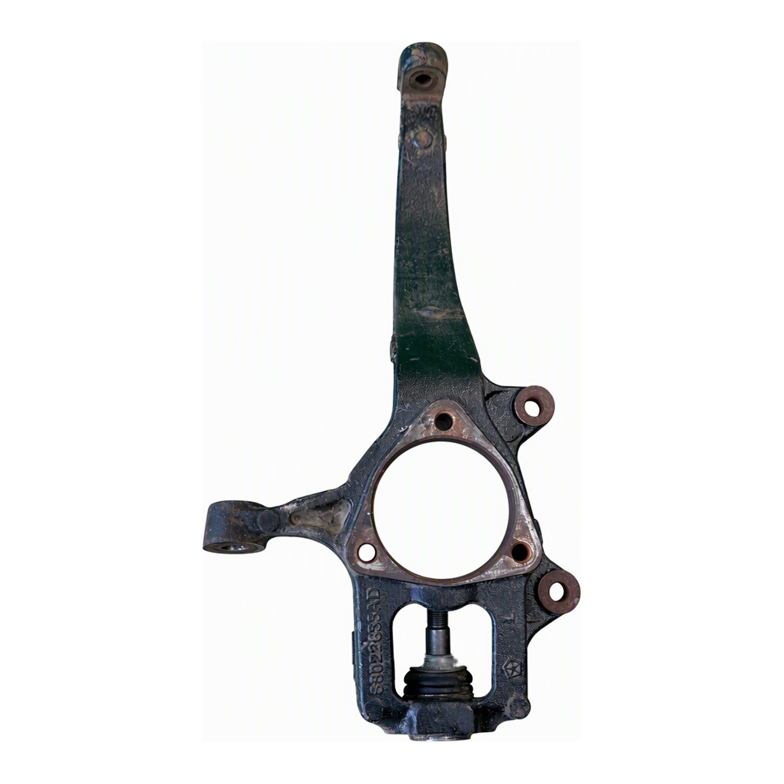 2011 2021 Jeep Grand Cherokee Mopar Front Steering Knuckle with Integrated Ball Joint Cast Iron OEM Part Front Left (2015 donor, unit 5Y)