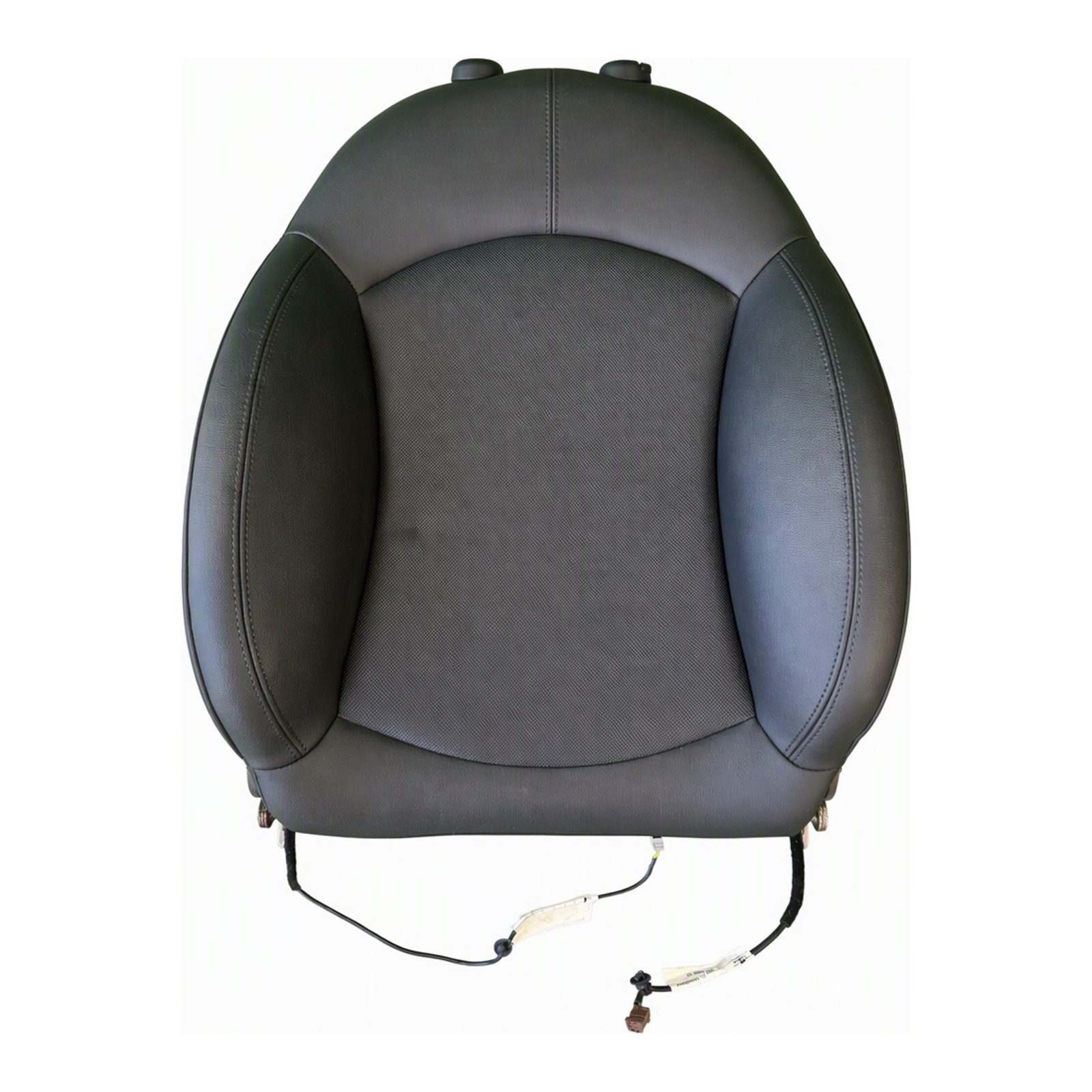2011 2016 Mini Cooper Countryman Front Seat Bottom Cushion With Wiring Harness Leather Black From Germany OEM Front 86980266408J (2012 donor, unit 5M)