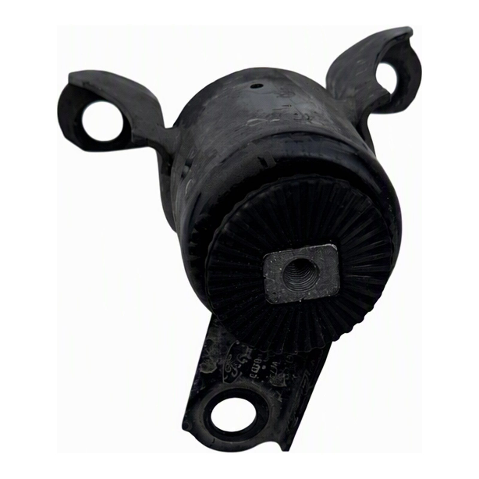 2011 to 2019 Ford Fiesta Engine Mount Support Bracket with Rubber Bushing 1.6L Turbo 90K Miles Used Condition Rust and Chipped Paint (2016 donor, unit 8P)