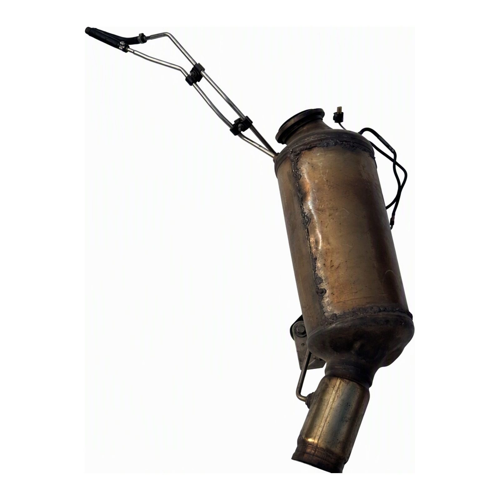 2009-2012 Mercedes-Benz Diesel Particulate Filter with Sensor Pipes Mounting Bracket Stainless Steel 3in Oem A2514900836 (2009 donor, unit 7N)