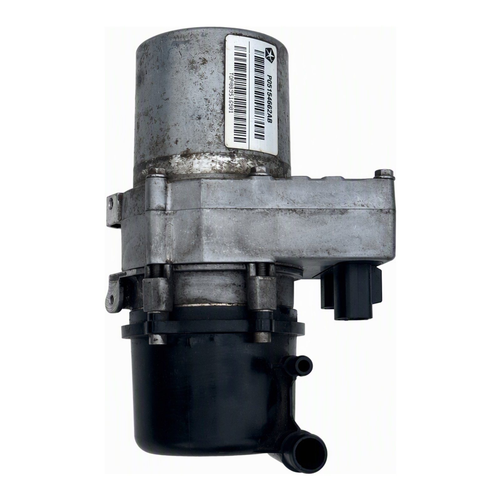2009 to 2012 Mercedes-Benz GL-Class Electrical Vacuum Pump with Aluminium Housing and Connector OEM P05154662AB Used (2009 donor, unit 6Z)