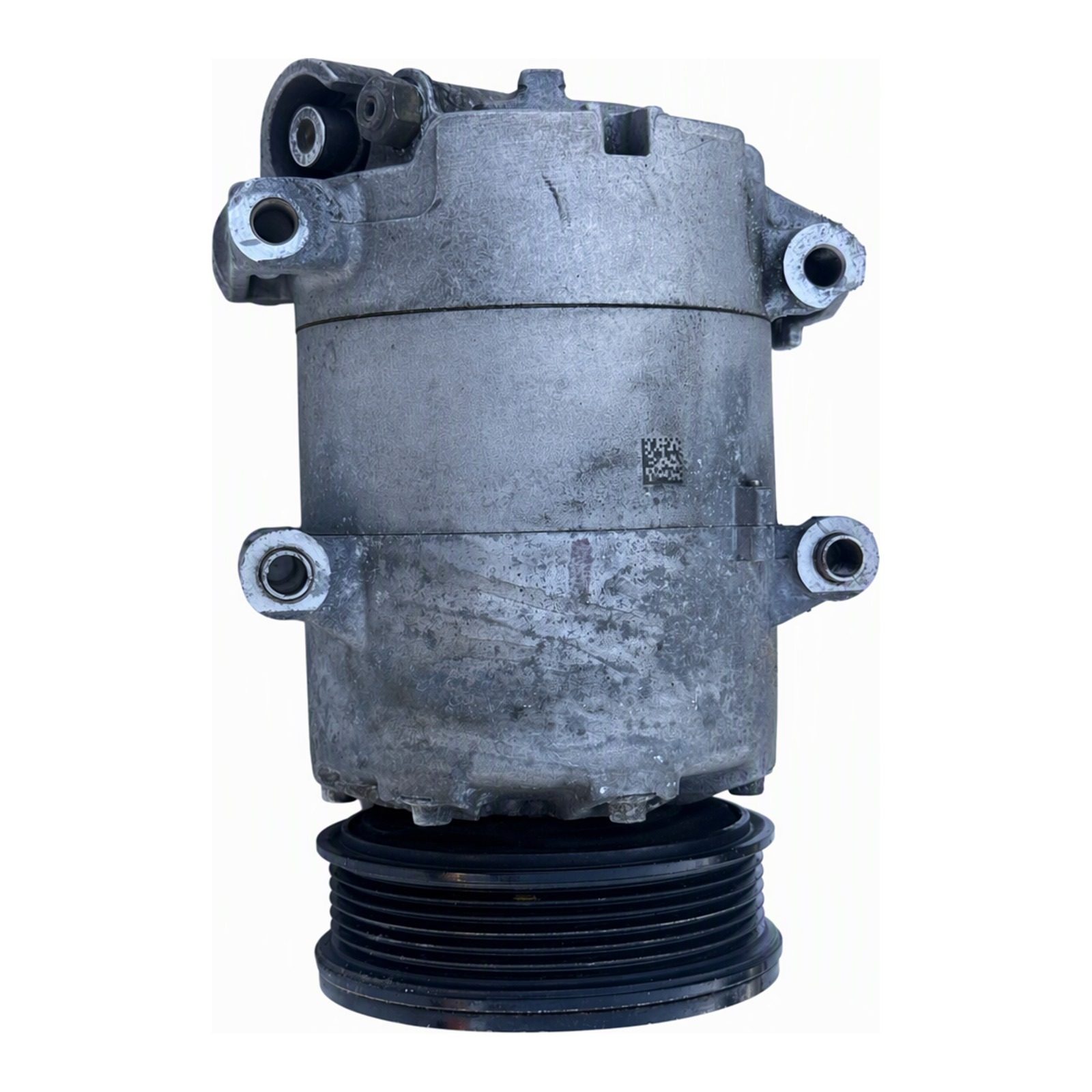 2014-2019 Ford Fiesta A/C Compressor with Clutch Assembly Multi-Groove Serpentine 6 Groove Pulley AU11-19D629-BB R134A Refrigerant Req d (2016 donor, unit B0)