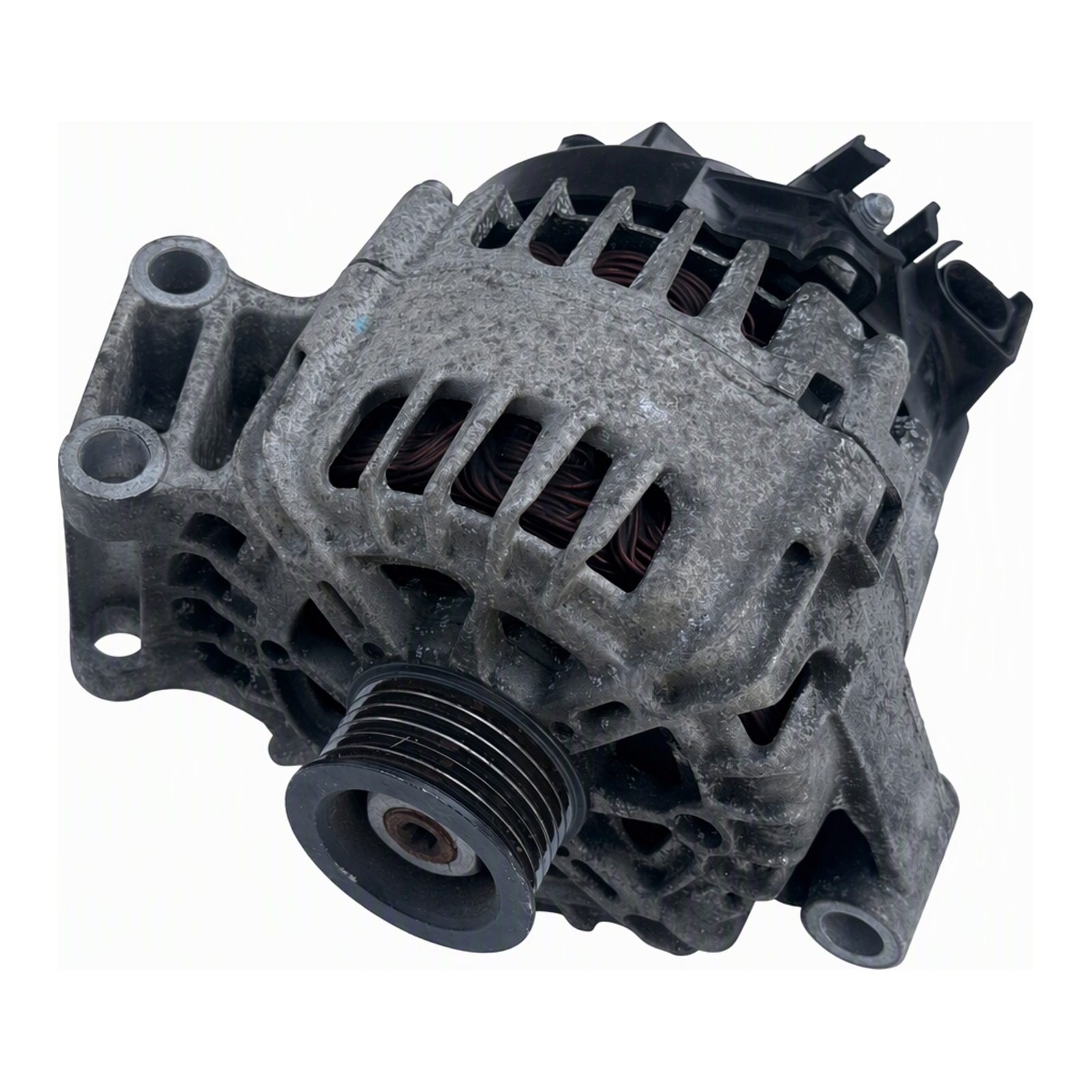 2011 to 2019 Ford Fiesta Alternator 120 A 12 V with Clockwise Rotation and Pulley Included 90K Miles OEM 2608513C (2016 donor, unit B1)