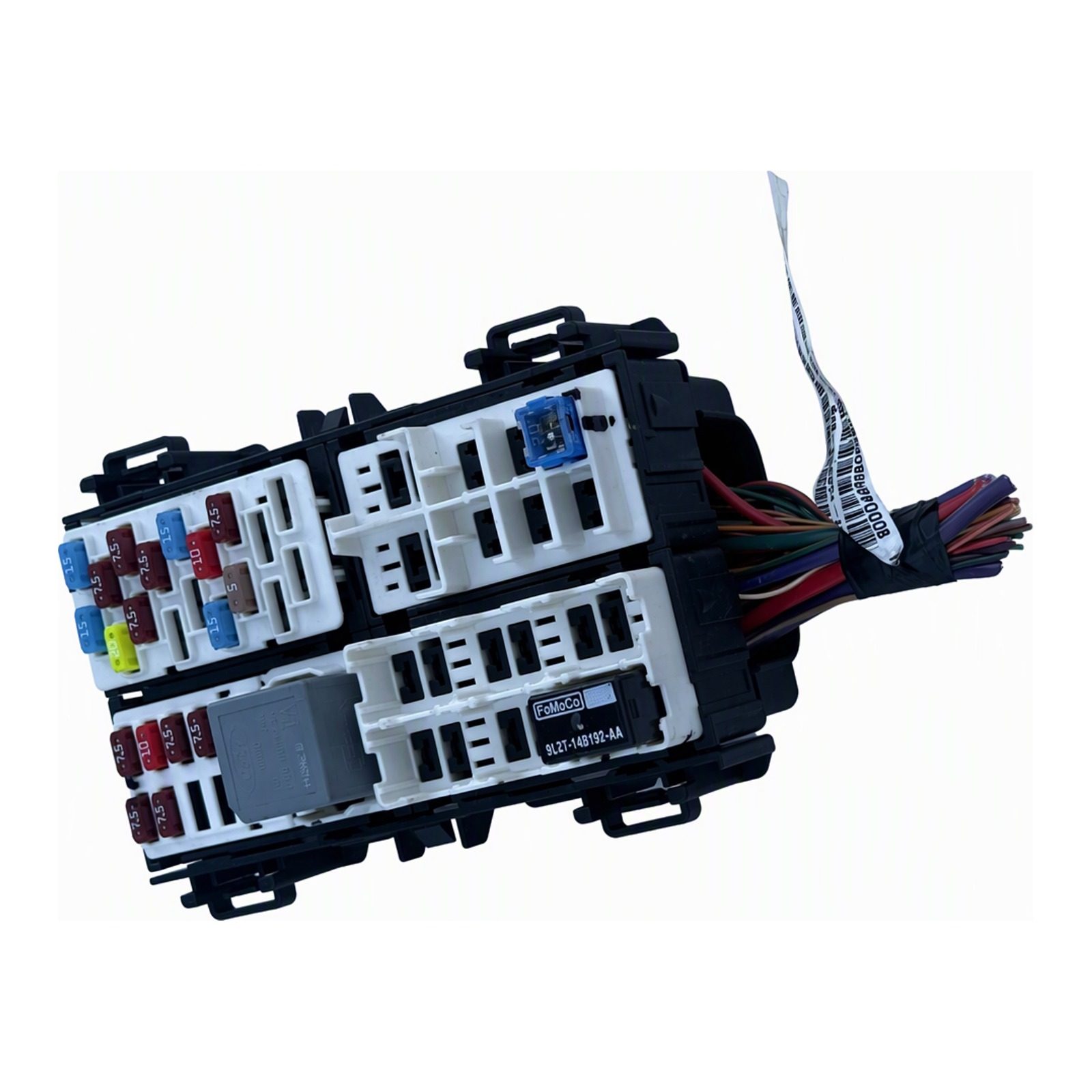 2011-2019 Ford Fiesta -Compartment Fuse Box Assembly With Wiring Harness Painted OEM Part 9L2T-14B192-AA (2016 donor, unit AF)